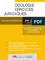 Méthodologie Des Exercices Juridiques: en Poche