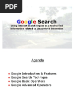 Search: Using Internet Search Engine As A Tool To Find Information Related To Creativity & Innovation