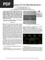 Reliability Analysis of CrSi Thin Film Resistors2012