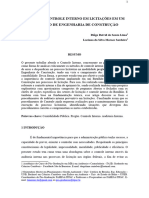 A Acao Do Controle Interno em Licitacoes em Um Batalhao de Engenharia de Construcao