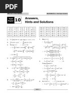 MHT-CET - Mathematics - TP 10 Hints