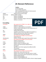 HTML Element Reference