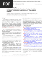 Infiltration and Exfiltration Acceptance Testing of Installed Corrugated High Density Polyethylene and Polypropylene Pipelines