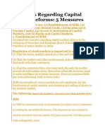 Capital Market Reforms