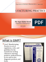 Good Manufacturing Practice: Mr. Sagar Kishor Savale