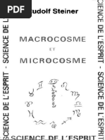 Steiner Rudolf - Macrocosme Et Microcosme