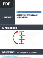 Lezione 07ObiettiviStrategieStrumenti