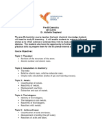 Chemistry Syllabus