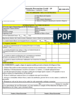 Cuestionario Preventivo Por Covid-19