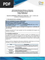 Guía de Actividades y Rúbrica de Evaluación - Unidad 1 - Fase 2 - Análisis Del Problema y Estrategia Del Servicio TI