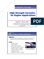 High Strength Ceramics For Engine Applications