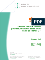 Quelle Mobilité Demain en Ile-de-France ? (Yann Martineau, Setec 2008)