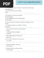 Passive Voice Reported Speech - 2