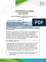 Guia de Actividades y Rúbrica de Evaluación - Fase 1 - Contextualización