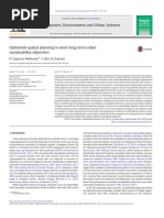 Optimised Spatial Planning To Meet Long Term Urban Sutainability Objectives