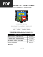 Informe N°05. Actividad Inhibidor Tripsina