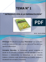 Tema 1 Introduccion A La Farmacologia PDF