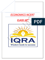 NCERT Economics Class 10 Notes