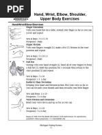 Hand Wrist Elbow Shoulder Upper Body Exercises