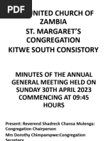 Agm 2023 Minutes Powerpoint