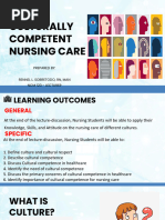 Culturally Competent Nursing Care