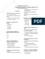 Questionário Sobre Química Orgânica