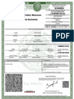 Acta Nacimiento Editable