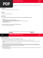 Canada Cooling Temperature Log