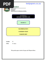 Maths March Grade 11 QP & Memo