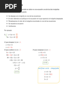 C Método de Sustitución