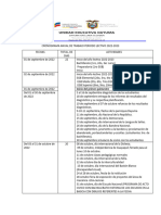 Cronograma Anual de Trabajo Periodo Lectivo 2022 - Primer Quimestre