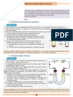 7 - Transformations Forcées - Électrolyse