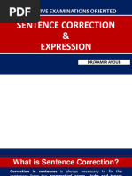 Sentence Correction