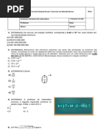 Revisão de Notação Científica