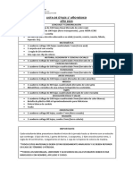 Lista de Útiles 1° 2024