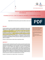 2017, Cuidado Farmacêutico A Um Portador de Diabetes Relato de Experiência