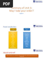 Summary of Unit 3 - English II