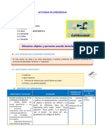 E1 A2 SESION MAT Ubicamos Objetos y Personas Usando Derecha - Izquierda