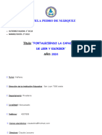 Proyecto de Lectoescritura - Primer y Segundo Ciclo 2024 Revisado.