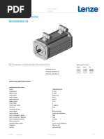 Synchronous Servo Motor MDSKSRS056-23: Product Data Sheet