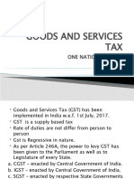 Goods and Services Tax