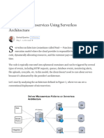 Deploying Microservices Using Serverless Architecture