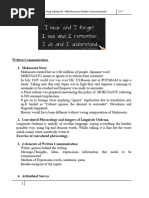 Written Communication Handout