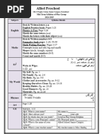 Play Group Mid Term Syllabus2024-2025