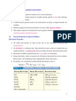 4.0 Reactions in Aqueous Solutions