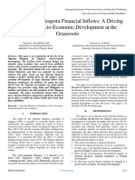 The Nigerian Diaspora Financial Inflows: A Driving Force For Socio-Economic Development at The Grassroots