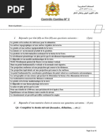 Contrôle Continu #1 Topographie Pratique Et GPS