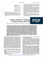 Índice de Castelli - Summary Estimates of Cholesterol Used