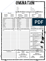 Werewolf 5thedition Classic 5-Page Abomination Interactive