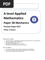 A Level Applied Paper 3B Mechanics M17